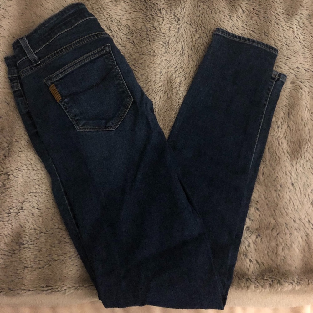 Paige Mid-Rise Verdugo Skinny Jeans, Size 27